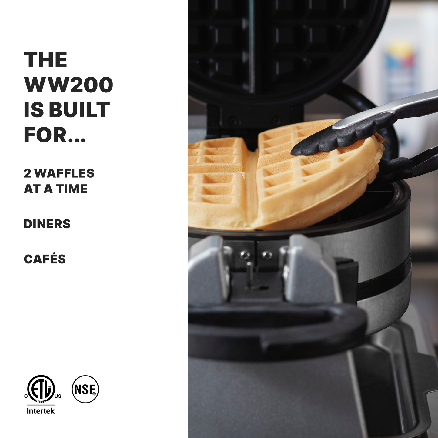 Waring Double Vertical Belgian Waffle Maker (WW200E)