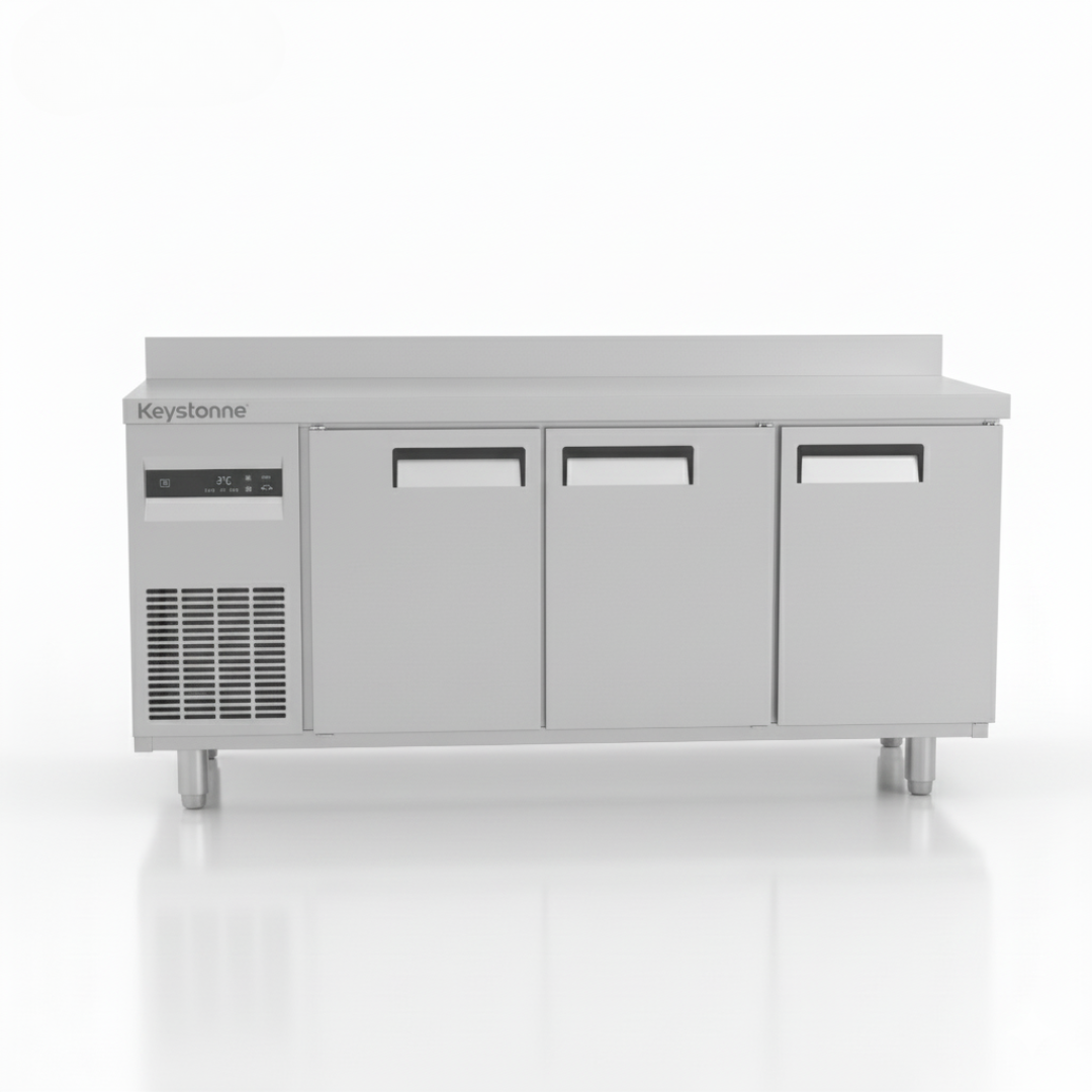 Keystonne 3 Door Under Counter Freezer (436 Liters, Aircooled, 1800 MM)