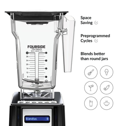 Blendtec Connoisseur SpaceSaver 825 with two jars Open Commercial Blender