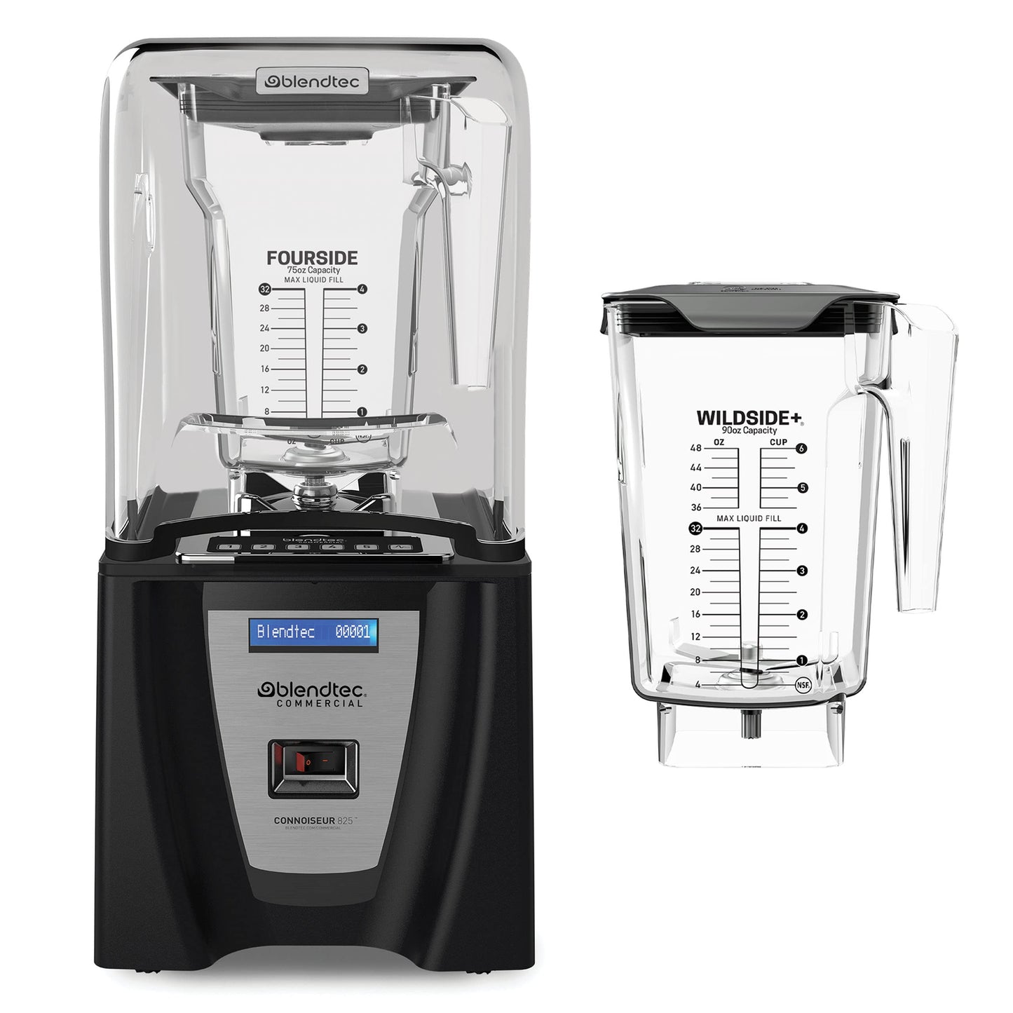 Blendtec Connoisseur SpaceSaver 825 with two jars Open Commercial Blender