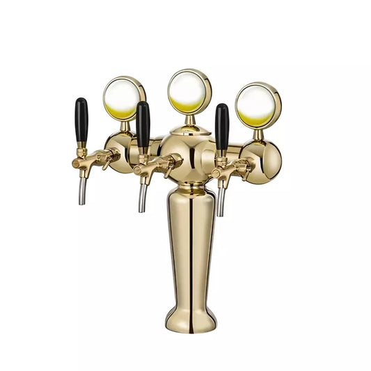 Trufrost Beer Tower 3 Way - Gold (EUROPA-3)