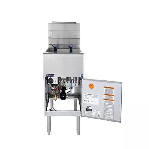 PITCO 3 Burner Single Tank Manual Gas Fryer/3 Solstice Burner (VF 35)