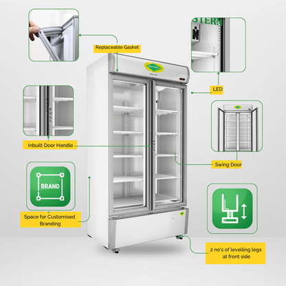 Western Double Door Visi Cooler (SRC950HC-GL)