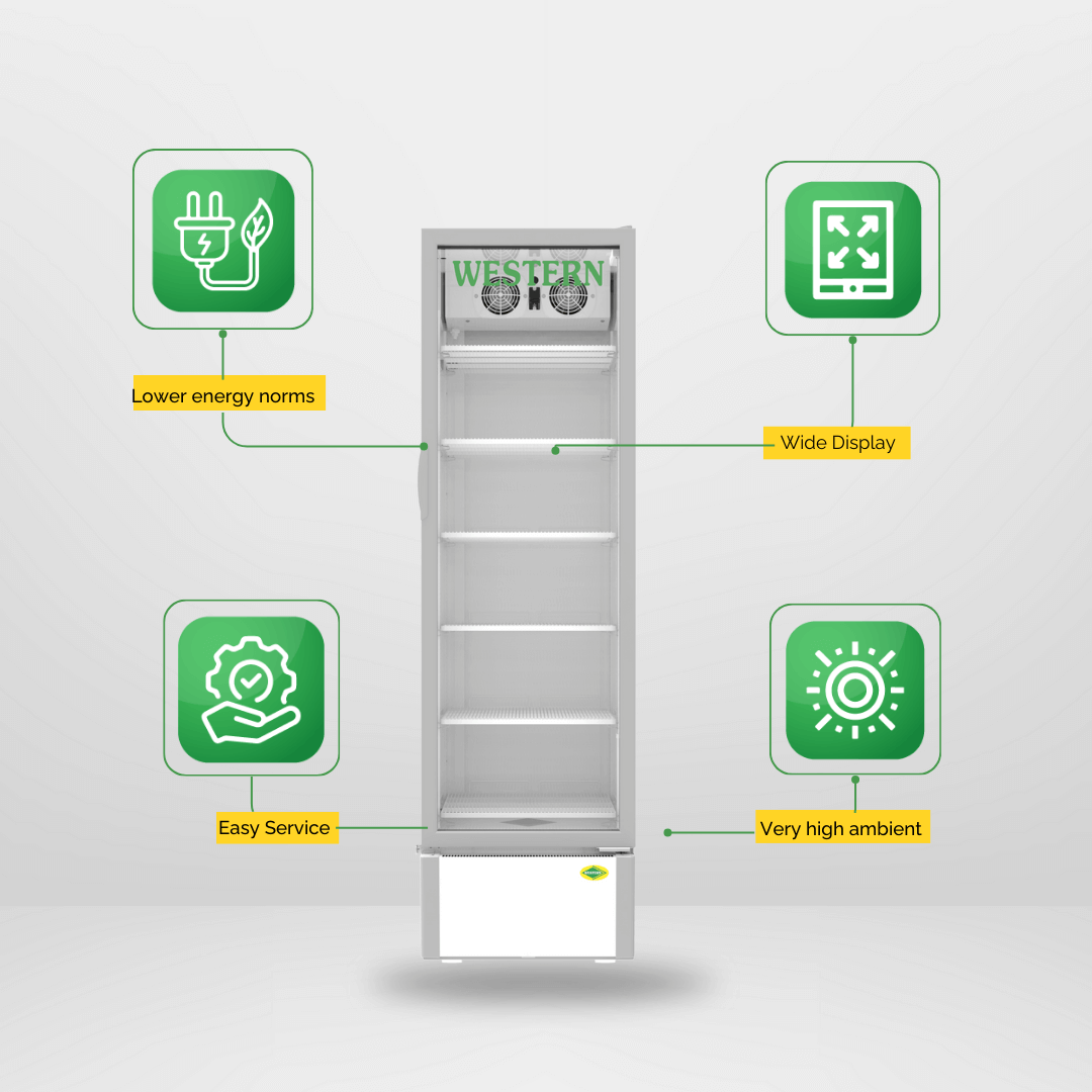 Western Single Door Visi Cooler (SRC501HC-GL)